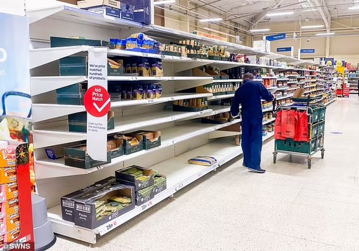 İngiliz halkı, temel gıdaları satın almakta zorluk yaşıyor