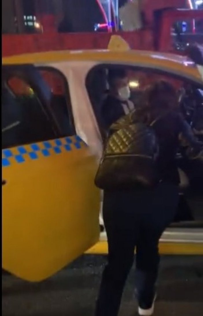 Ataşehir'de yolcu almayan taksici trafikten men edildi
