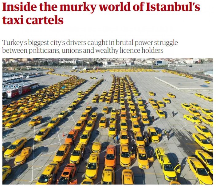 İstanbul'daki taksi sorunu İngiliz medyasında
