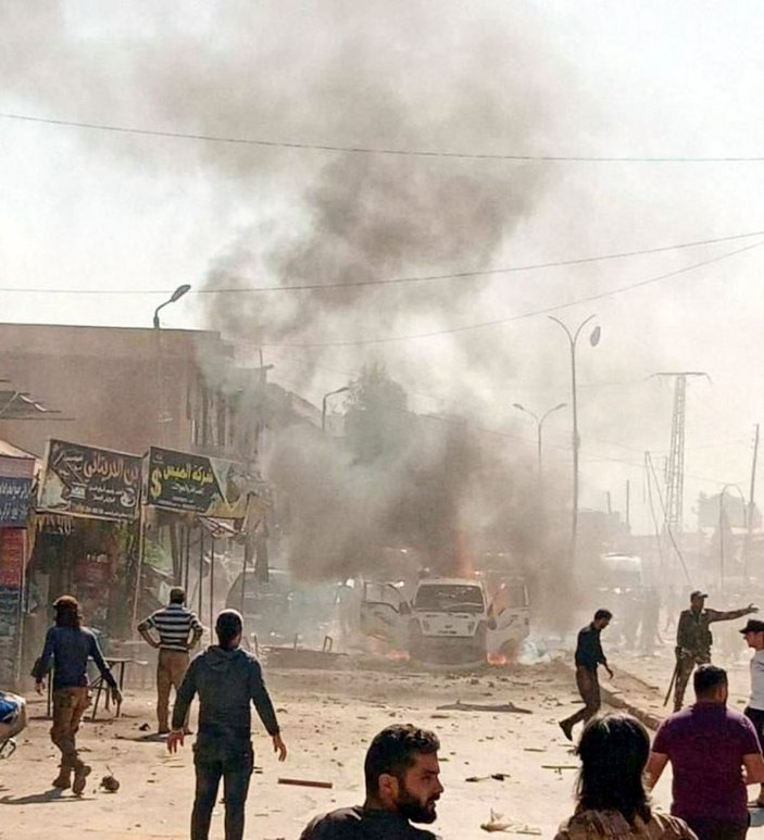 Afrin’de PKK/YPG'den bomba yüklü araçla saldırı
