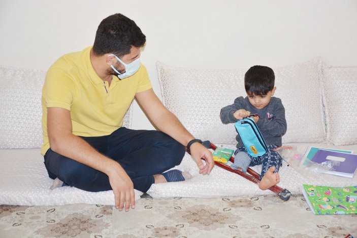 Mardin’de, 5 yaşındaki Muhammed için kaymakamlık protez sipariş etti