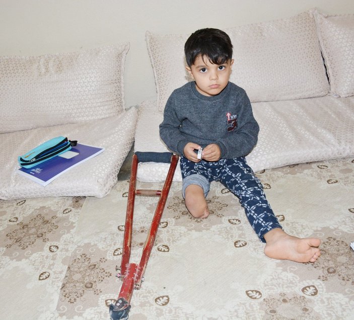 Mardin’de, 5 yaşındaki Muhammed için kaymakamlık protez sipariş etti