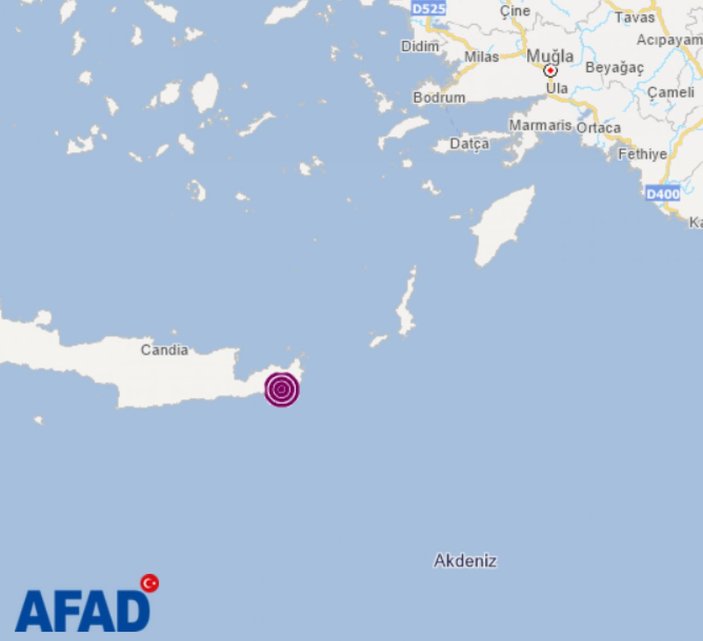 Yunanistan'ın Girit Adası'nda 6.3 büyüklüğünde deprem