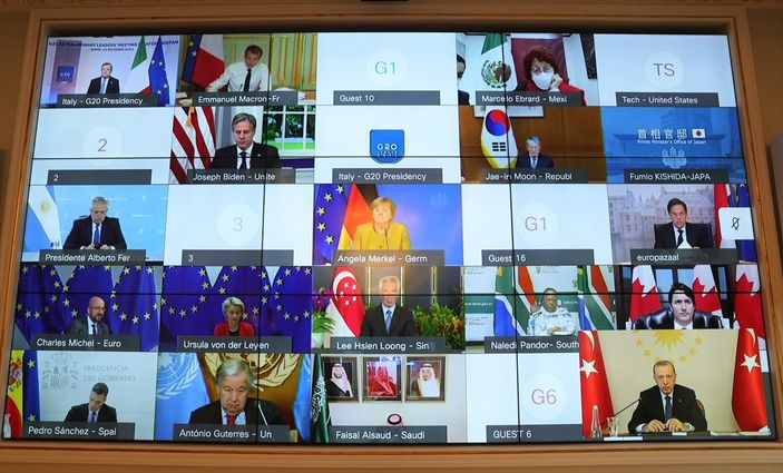 a Cumhurbaşkanı Erdoğan, G20 Zirvesi'nde katılımcılara hitap etti