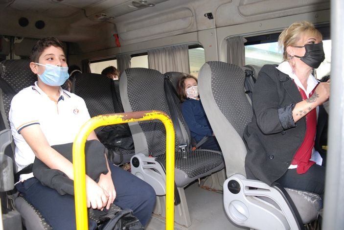 a İstanbul'da okul servislerine yönelik denetimler sürüyor