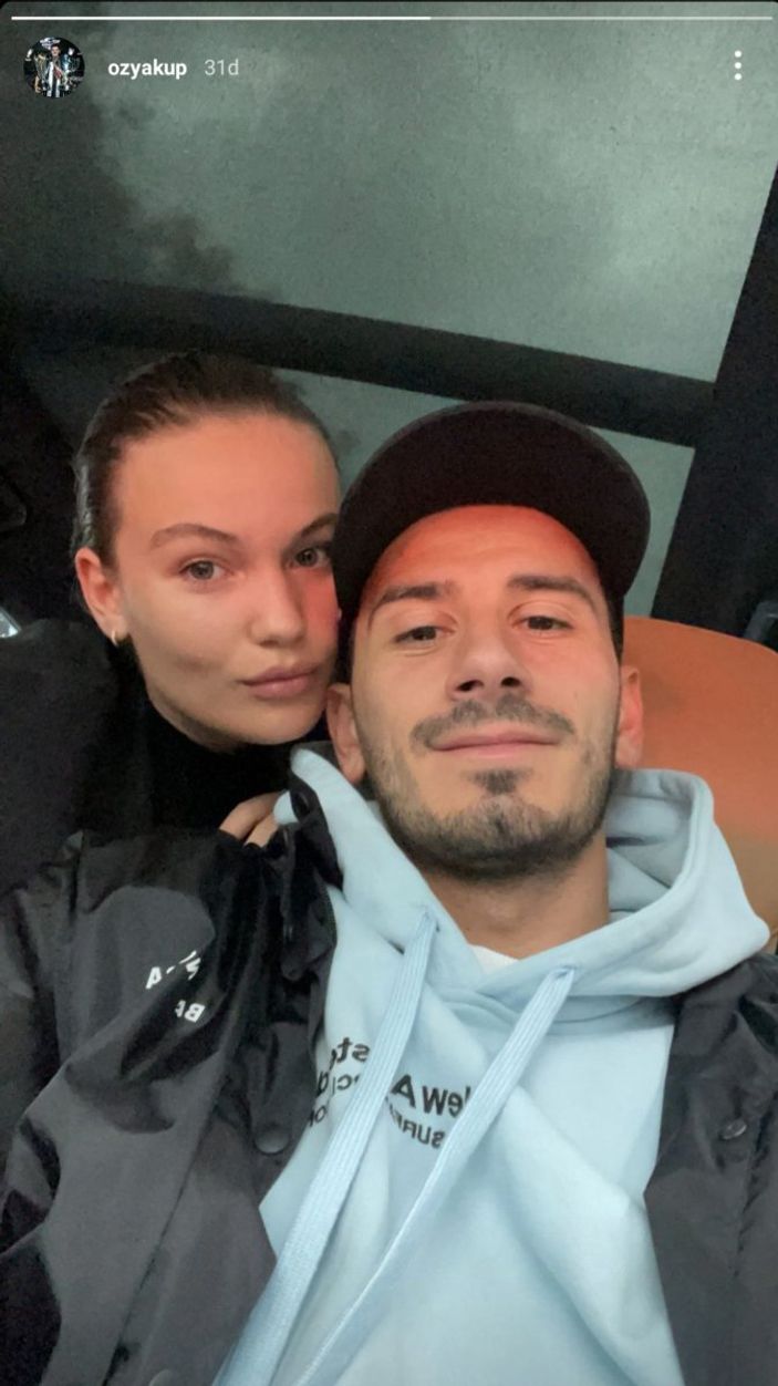 Oğuzhan Özyakup ve sevgilisinden ilk kare geldi! Beşiktaş camiasına 'yabancı yenge'
