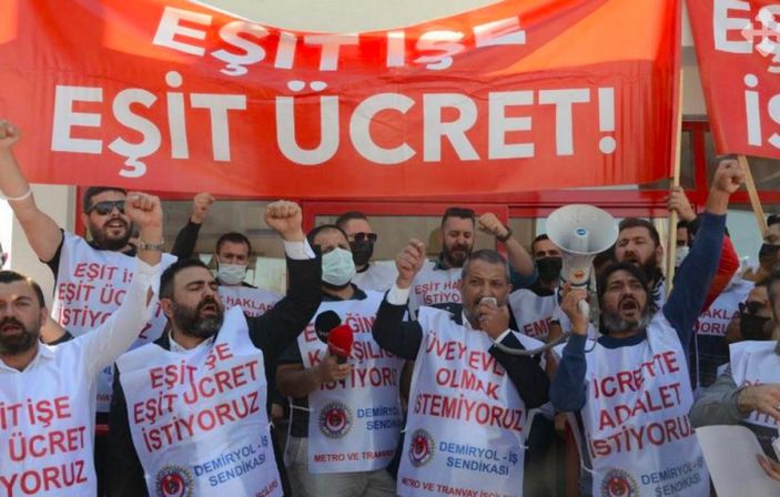 İzmir'de metro ve tramvay işçileri grev kararı astı