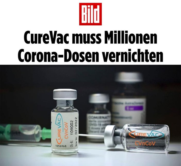 Alman basını, CureVac aşısının başarısızlığını yazdı
