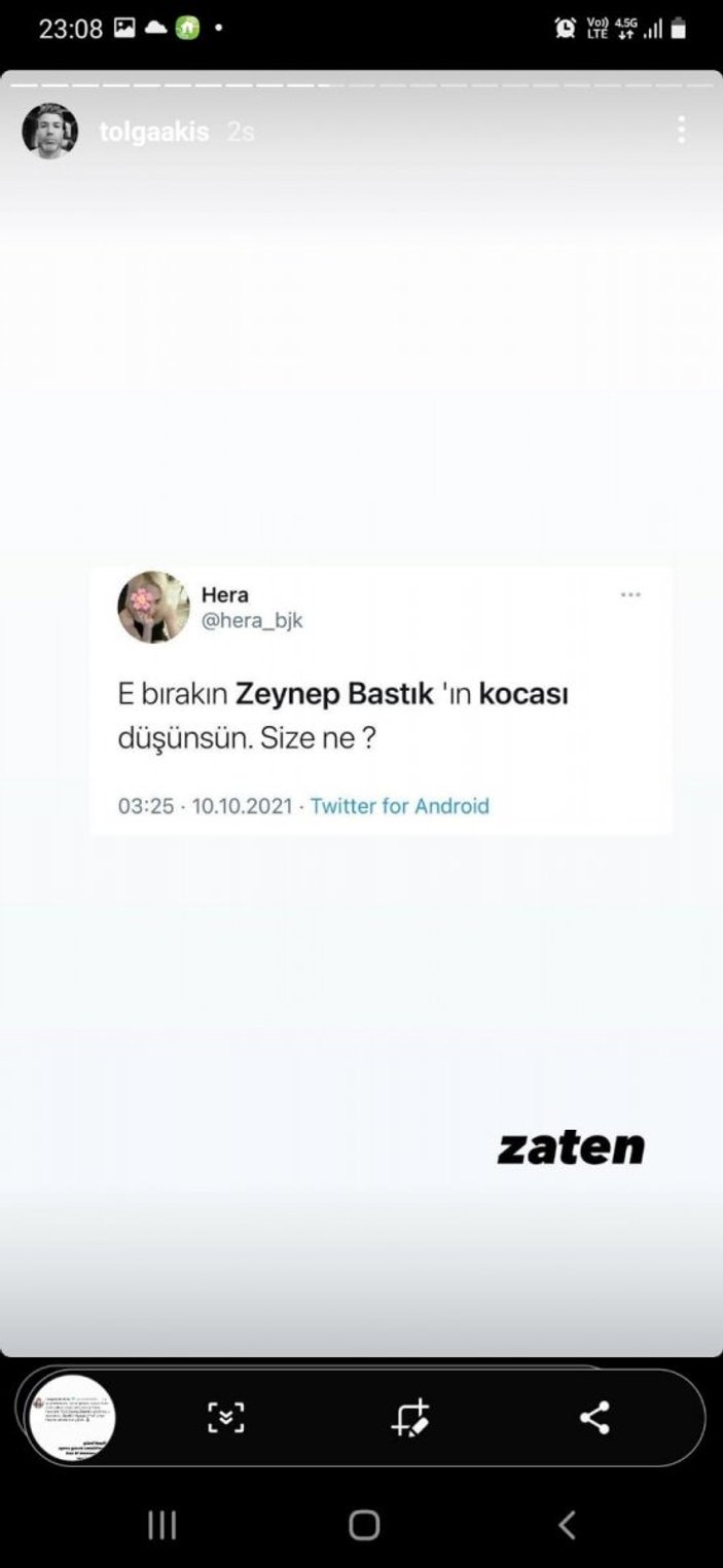 Edis ile dansı olay olmuştu! Zeynep Bastık'ın eşi Tolga Akış gelen mesajlarla böyle dalga geçti