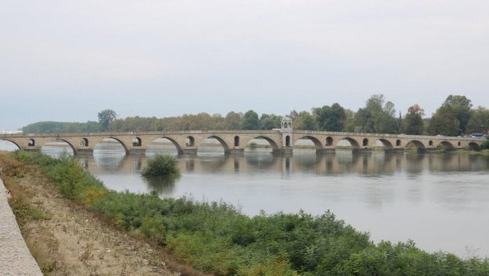 Edirne'de nehirlerde su taşkını yaşandı