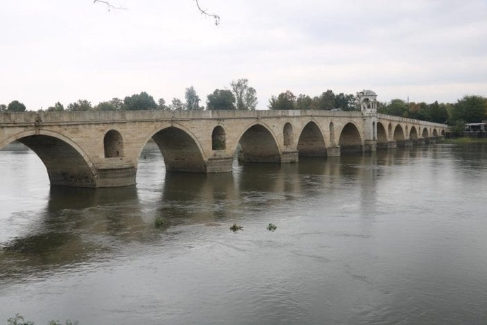 Edirne'de nehirlerde su taşkını yaşandı