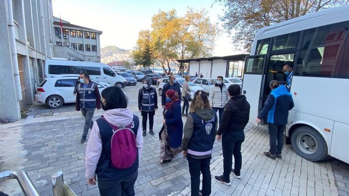 Zonguldak'ta Çekirge Operasyonu’nda şüpheliler adliyeye sevk edildi