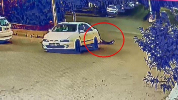 Aydın'da boşanma aşamasındaki eşinin yanında gördüğü kişiye çarpan sürücü kamerada