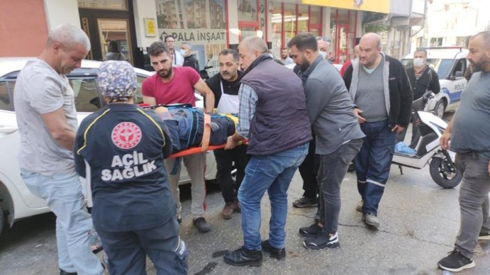 Bursa'da freni tutmayan otomobil kaza yaptı