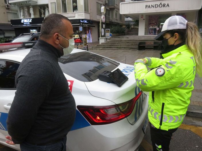 d Bağdat Caddesi'nde taksi denetimi