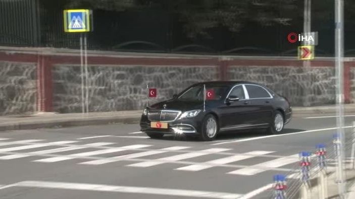 Cumhurbaşkanı Erdoğan Huber Köşkü'nde