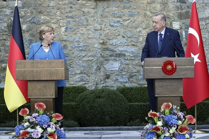 Cumhurbaşkanı Erdoğan ve Angela Merkel'den ortak basın açıklaması