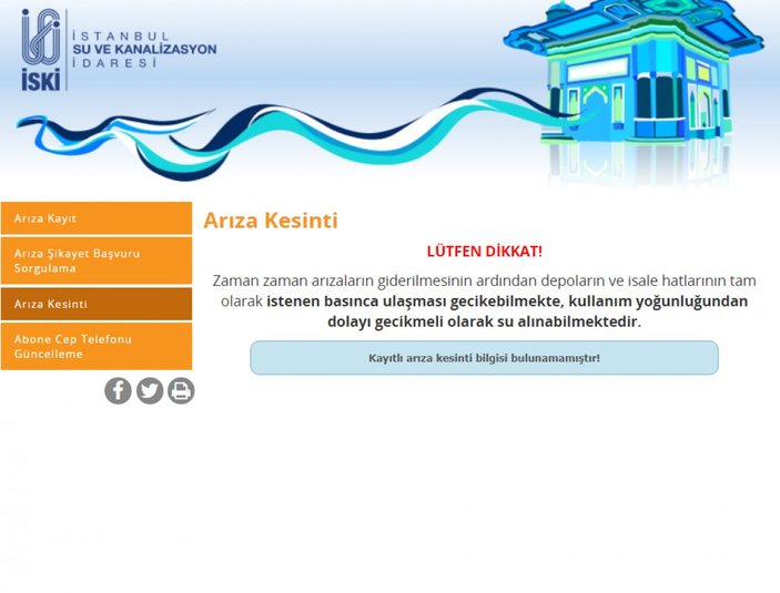 İstanbul'da sular ne zaman gelecek? 16 Ekim 2021 İSKİ su kesintisi ve arıza sorgulama