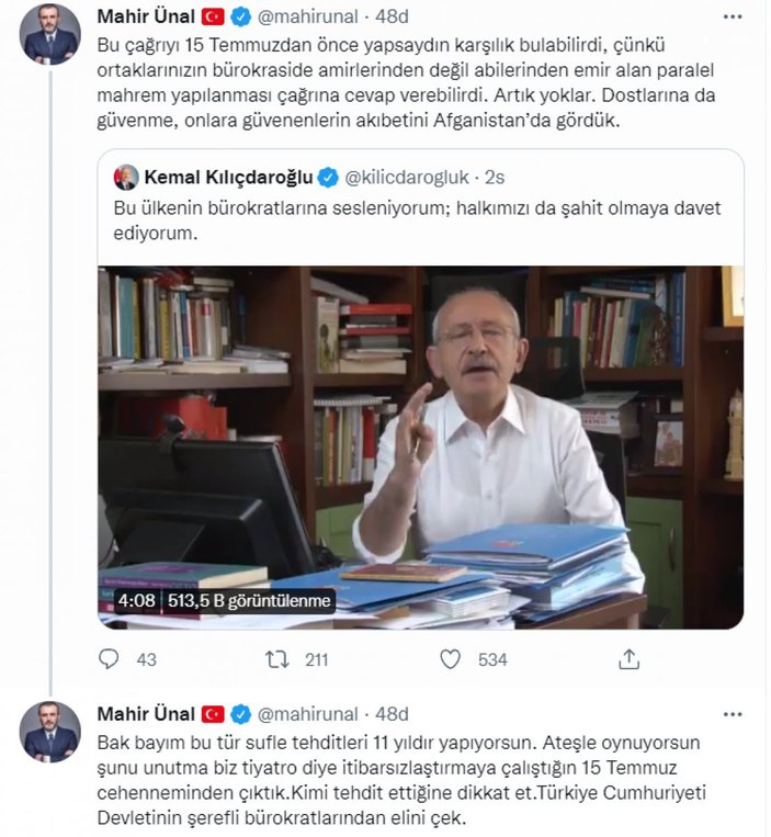 Kemal Kılıçdaroğlu'nun açıklamasına AK Parti'den peş peşe tepkiler