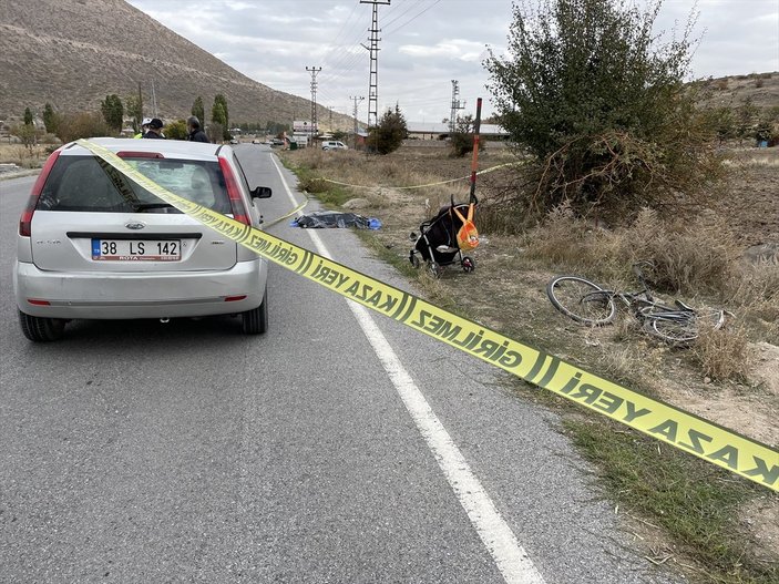 Kayseri’de, otomobilin çarptığı bisikletli çocuk yaşamını yitirdi