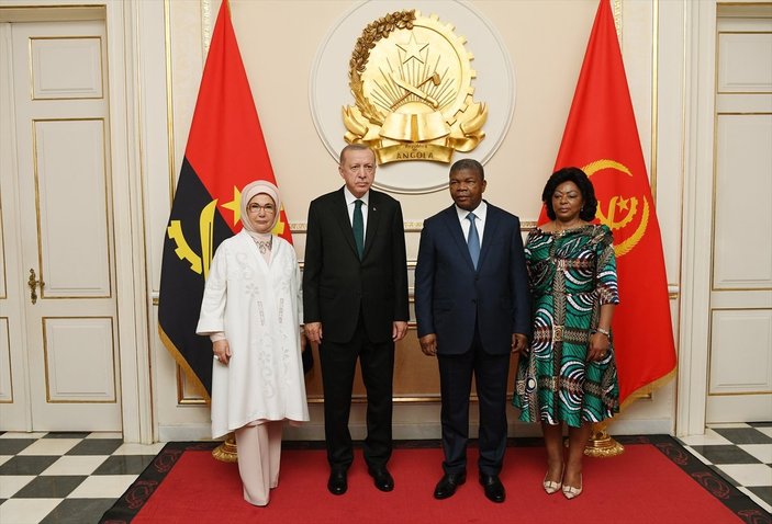 Cumhurbaşkanı Erdoğan, Angola'da açıklamalarda bulundu