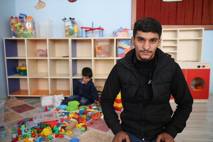Mardin’de protez bacağına kavuşan Muhammed, okula başladı