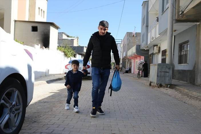 Mardin’de protez bacağına kavuşan Muhammed, okula başladı