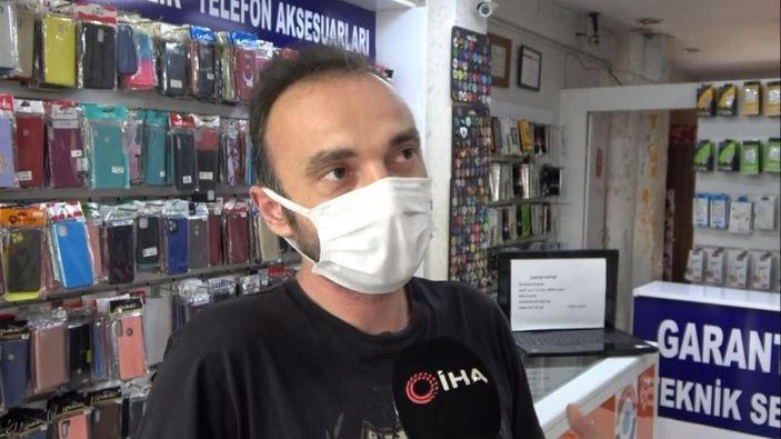 i Antalya'da hırsız, telefon çaldığı dükkanın önünden geçerken yakalandı