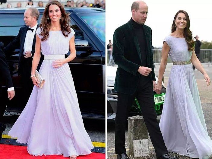 Kate Middleton 10 yıl önceki elbisesiyle davete katıldı