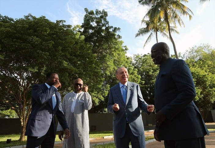 Cumhurbaşkanı Erdoğan'dan Afrika liderleriyle gülüştükleri fotoğrafın hikayesi