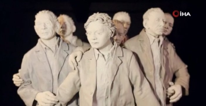 ABD'deki sergide Server Demirtaş'ın hareketli heykeli ilgi odağı oldu