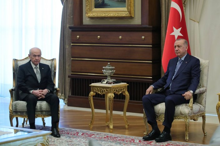 Beştepe'de Erdoğan-Bahçeli görüşmesi