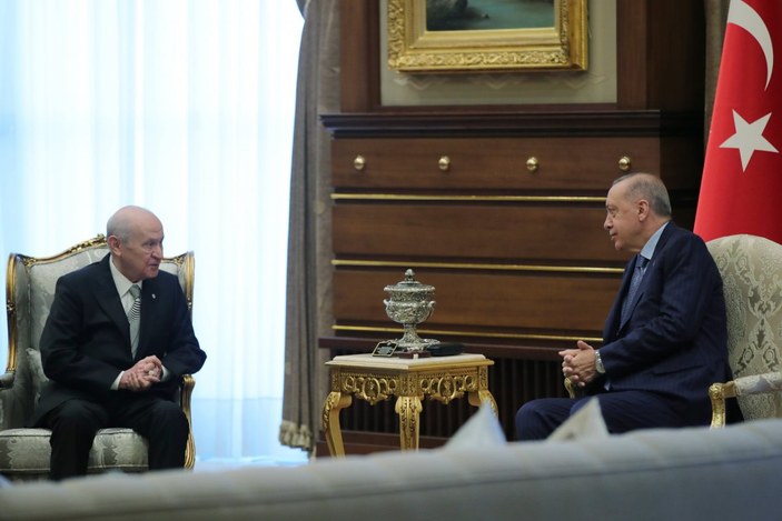 Beştepe'de Erdoğan-Bahçeli görüşmesi