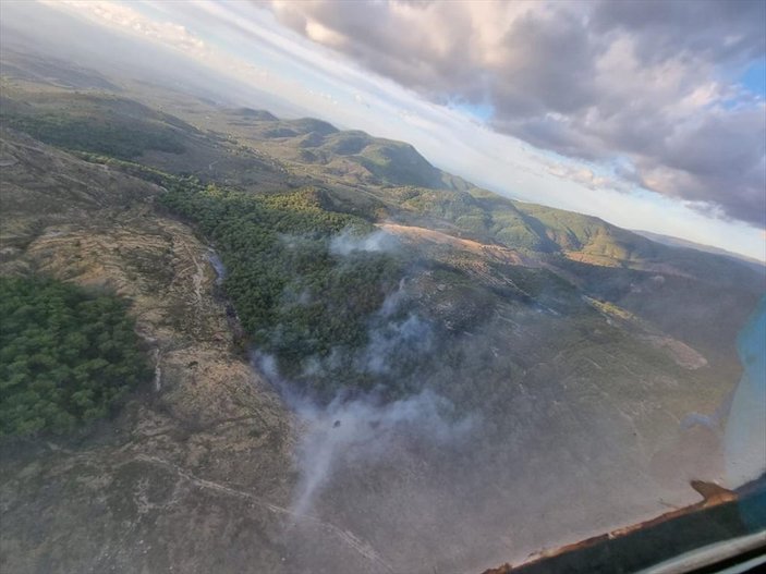 Edremit'te orman yangını çıktı