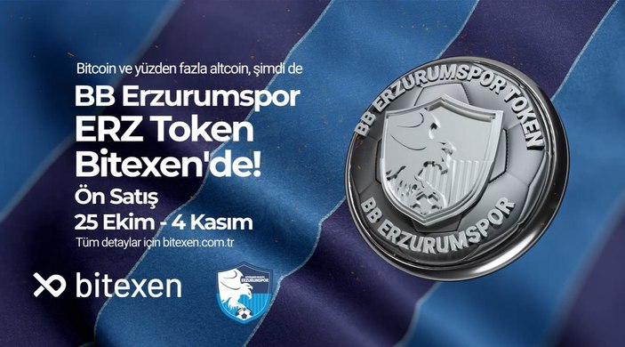 BB Erzurumspor Token Arzı Bitexen’de Başlıyor!