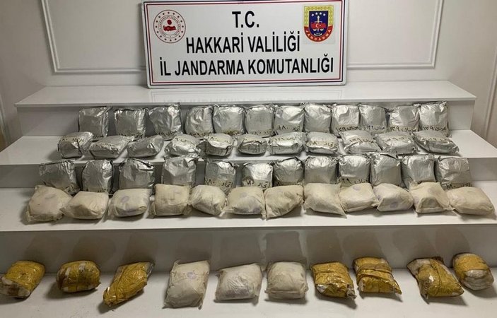 Hakkari'de 60 kilo eroin ele geçirildi