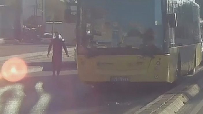 Ümraniye’de, scooter kullanan kadını İETT otobüsü ezdi