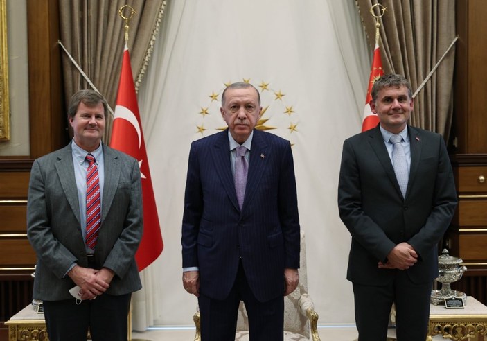 Cumhurbaşkanı Erdoğan TOGG'un ortağı Farasis Enerji'nin CEO'su Keith Kepler'i kabul etti