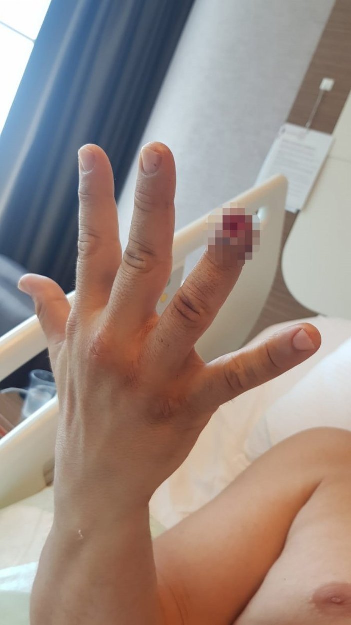 Beyoğlu’nda, güvenlik görevlisinin parmağını koparan kadın tahliye edildi