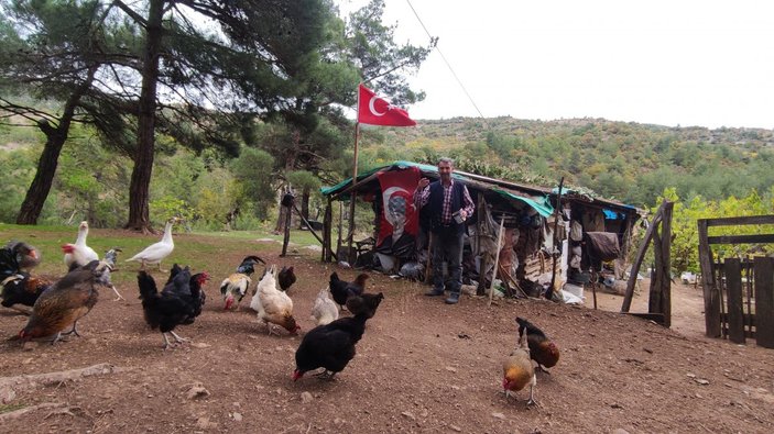 Bursa'da çoban, kendi mini hidroelektrik santralini kurdu