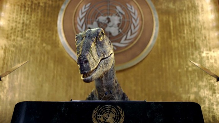 Birleşmiş Milletler'den iklim değişikliğine dinozorlu farkındalık