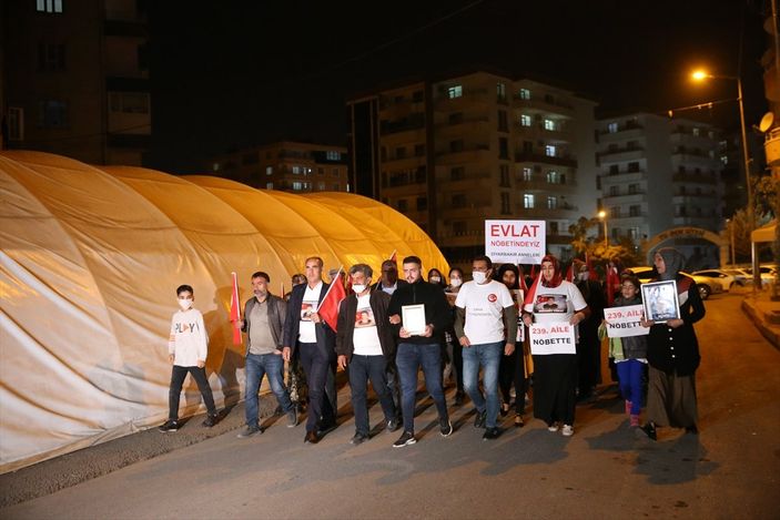 Diyarbakır'daki evlat nöbetindeki aile sayısı 238 oldu