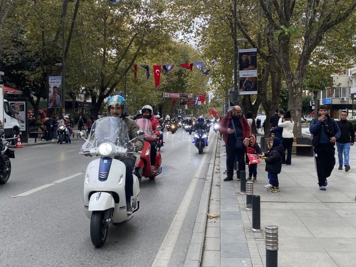 İstanbul'da motosikletliler 29 Ekim için yollara düştü