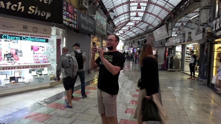 d Marmaris'te sağanak yağış etkili oldu