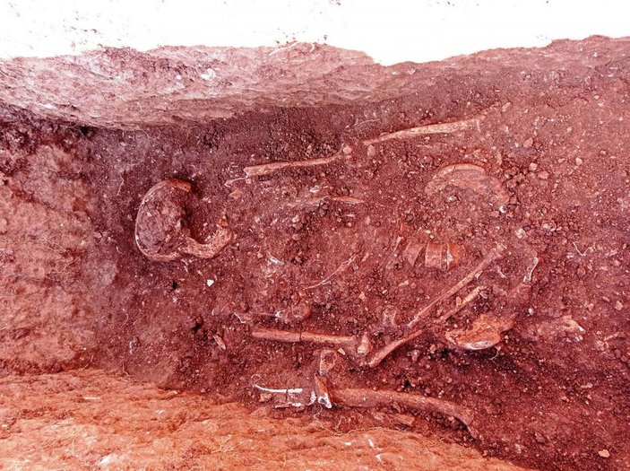 Adıyaman’da, Perre Antik Kenti’nde 1500 yıllık iskelet bulundu