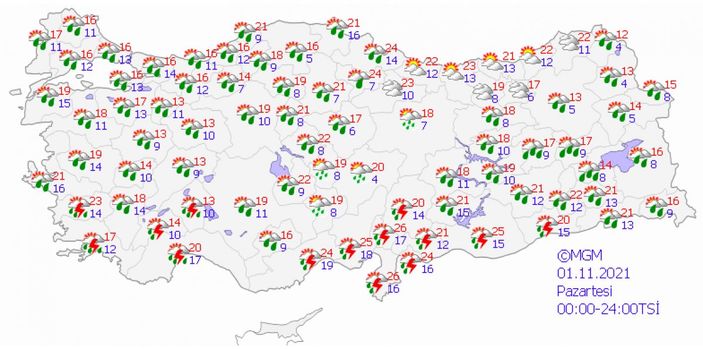 Meteoroloji uyardı: Perşembe gününe kadar sağanak yağış var