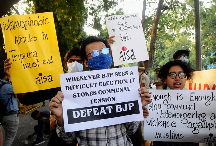 Hindistan'da Müslümanlara saldırılar protesto edildi