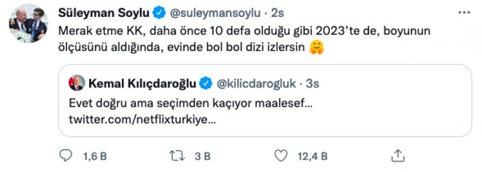 Soylu'dan Kılıçdaroğlu'nun dizi göndermesine yanıt