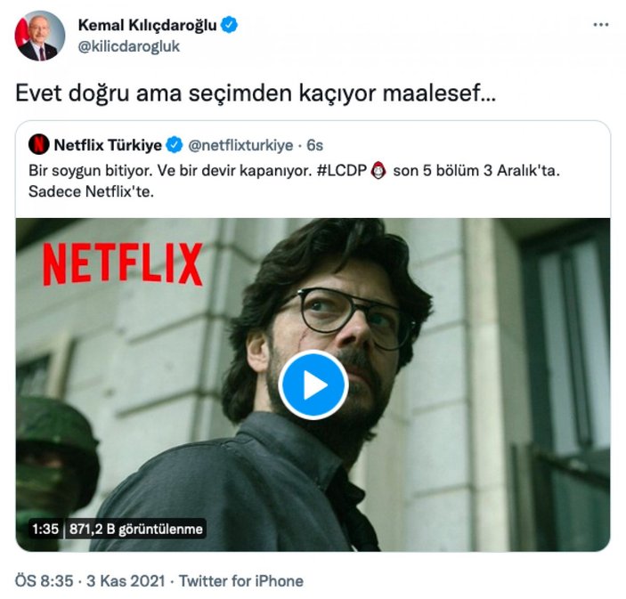 Soylu'dan Kılıçdaroğlu'nun dizi göndermesine yanıt