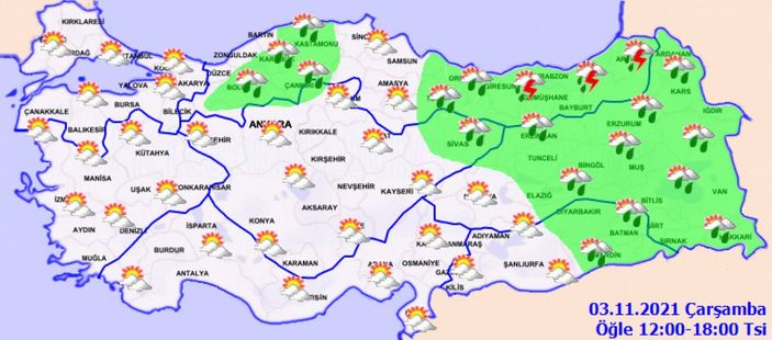 3 Kasım 2021: Bugün hava nasıl olacak?